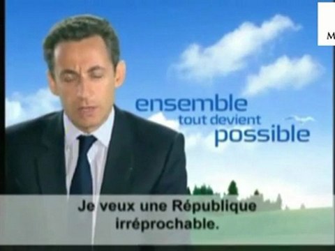 Sarkozy voeux aux parlementaires