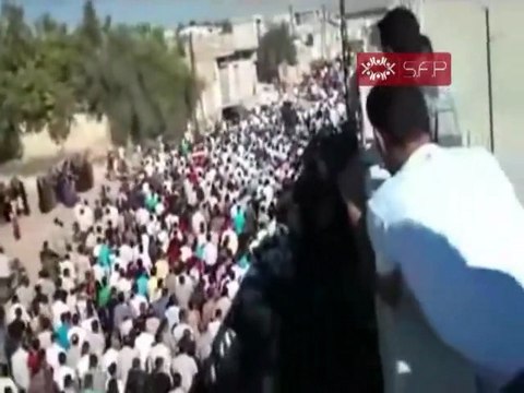 فري برس حماه خطاب تشييع الشهيد محمد الزهوري 16 9 2011
