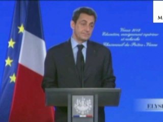 La série de voeux d'un président-candidat