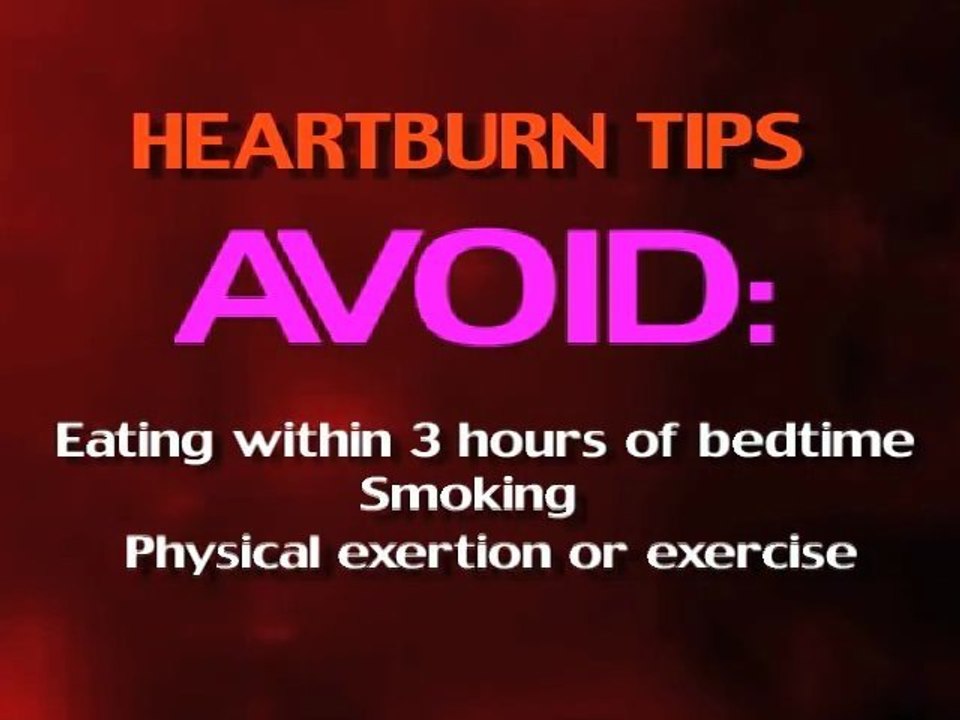 How To Avoid Heartburn