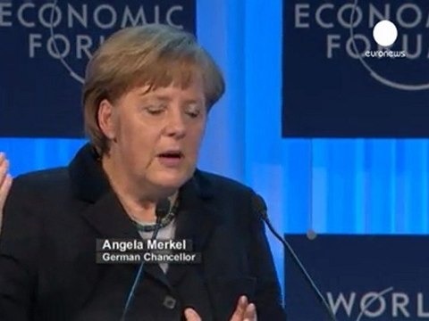 Davos, Angela Merkel apre la cinque giorni del Forum...