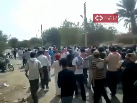 فري برس دير الزور مظاهرة القورية جمعة النصر لشامنا ويمننا 30 9 2011