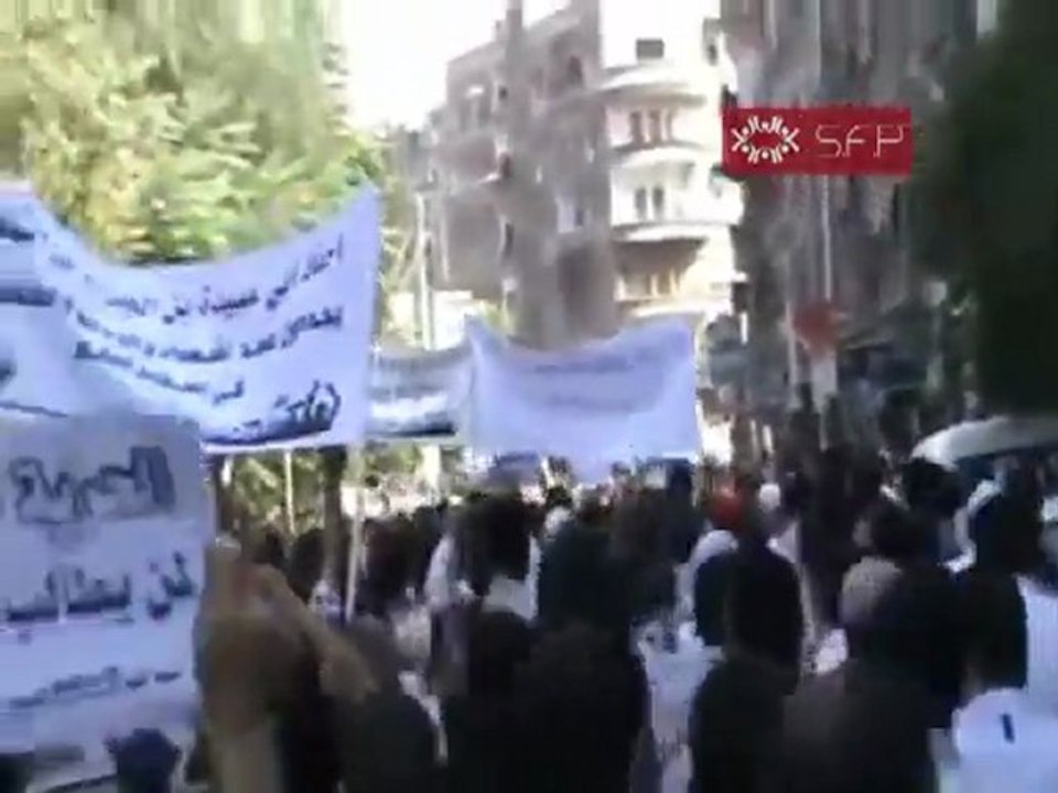 فري برس   زملكا ريف دمشق جمعة النصر لشامنا ويمننا 30 9 2011