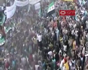 فري برس   حمص باباعمرو جمعة النصر لشامنا ويمننا احراق صور بشار وحافظ 30 9 2011