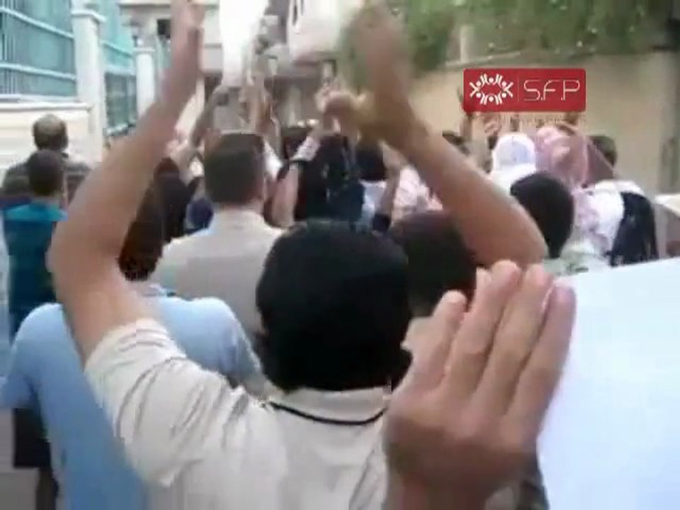 فري برس   دمشق  حي العسالي   نصرة للرستن 2 10 2011