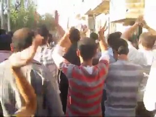 فري برس   مظاهرة العسالي   قدم بدمشق نادت باعدام الرئيس 5 10 2011