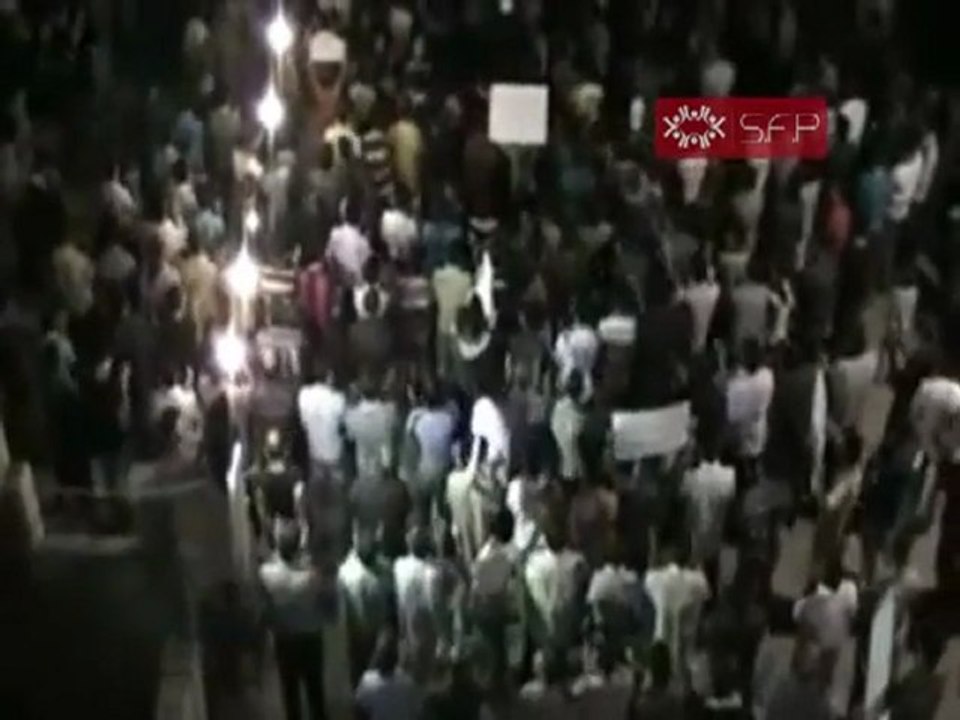 فري برس   حمص الحولة مسائية يهتف بها المتظاهرون ضد كل من روسيا والصين وينددون بواقفهما تجاه الشعب السوري 5 10 2011