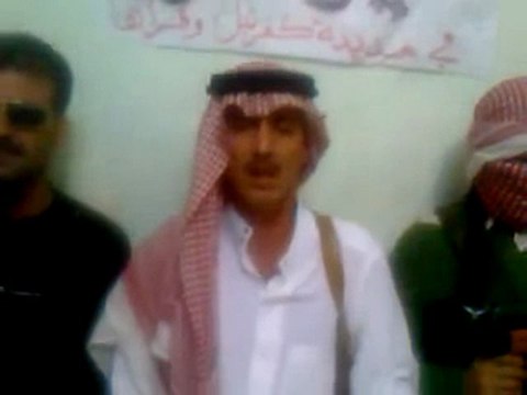 فري برس إدلب كفرنبل شيخ مشايخ عشيرة الثورة ينضم للجيش الحر 6 10 2011