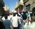 فري برس    حمص تلبيسة   مظاهرة رغم الحصار جمعة احرار الجيش 14 10 2011