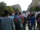 فري برس   ادلب    مظاهرة طلاب وطالبات مدينة ادلب 16 10 2011