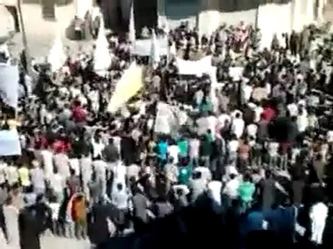 فري برس معرة النعمان وتلمنس جمعة شهداء المهلة العربية21 10 2011