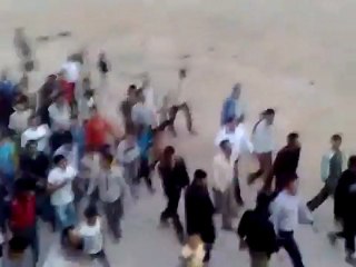 فري برس   حمص كرم الزيتون مراسم زفاف الشهيد عبد الله سمير 24 10 2011