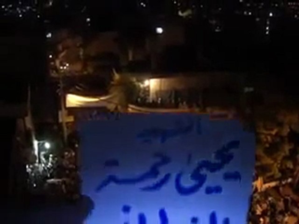 فري برس   ريف دمشق الزبداني مراسم زفاف الشهيد البطل يحيى 29 10 2011 ج6