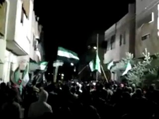 فري برس   حمص الوعر مسائية وقفة العيد 5 11 2011