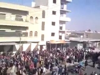 معرة النعمان مظاهرات في جمعة تجميد العضوية 11 11 2011