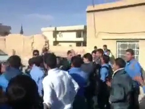 فري برس ريف دمشق مدينة ضمير مظاهرة طلابية الأحد 13 11 2011