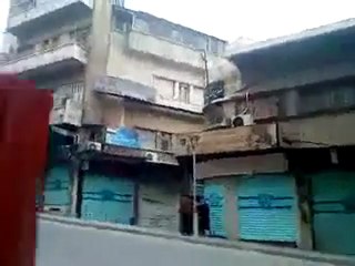 فري برس   حماة   اضراب عام في اسواق الدباغة 16 11 2011