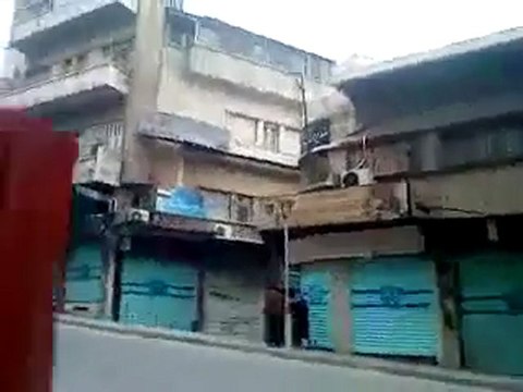 فري برس حماة اضراب عام في اسواق الدباغة 16 11 2011