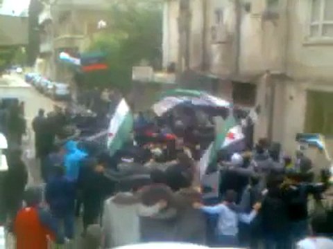 فري برس حمص الحمرا جمعة طرد السفراء سكابا 18 11 2011