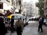 فري برس   هجوم الامن على المتظاهرين في قدسيا جمعة طرد السفراء 18 11 2011