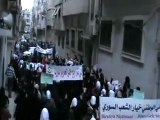 فري برس   مظاهرة نسائية في حمص جورة الشياح اعدام الرئيس 19 11 2011