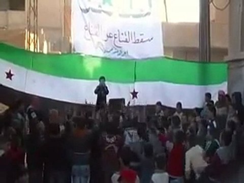 فري برس حمص تدمر مظاهرات الاطفال الاحرار في أحد الطفل السوري 20 11 2011