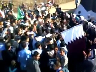 فري برس   درعا نمر مظاهرة طلابية ثلاثاءالحرية ليمان القادري 22 11 2011