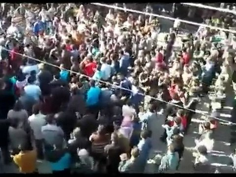 فري برس القصير مظاهرة نصرة للشهيد السعودي حسن مفزع الخالدي ونصرة لحمص المنكوبة 22 11 2011