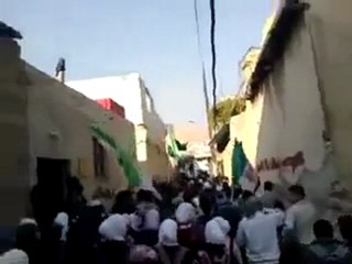 فري برس   دمشق برزة البلد مظاهرة طلابية 23 11 2011 ج4
