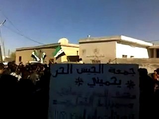 فري برس   ادلب بابولين الحرة مظاهرة حاشدة جمعة الجيش الحر يحميني 25 11 2011 ج1