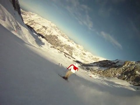 Julien avec des Ski