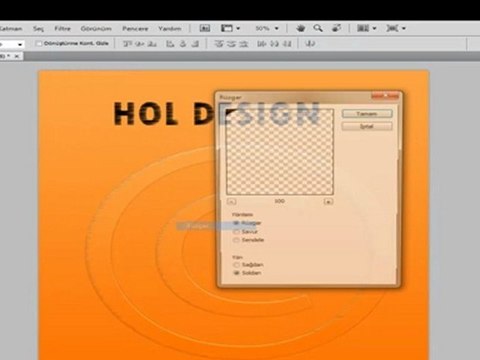 Yazıya ve Resme Rüzgar efecti verme|Hol Dsqn
