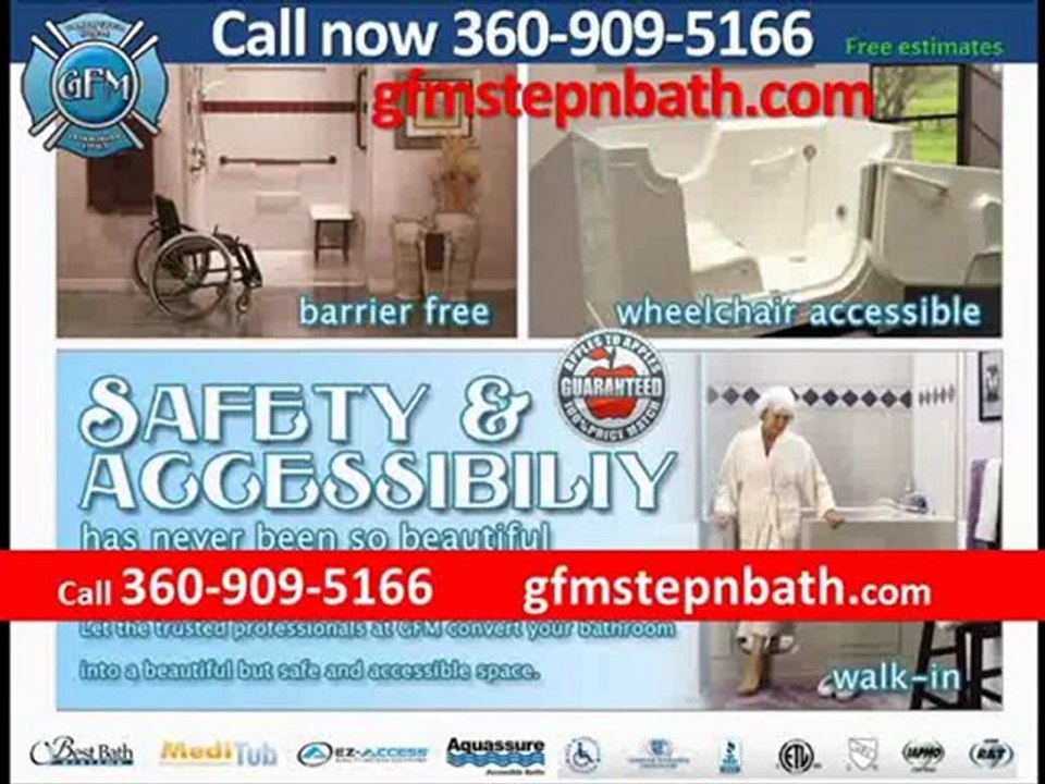 Walk-in Bathtubs with Shower & Handicap Accessible Showers