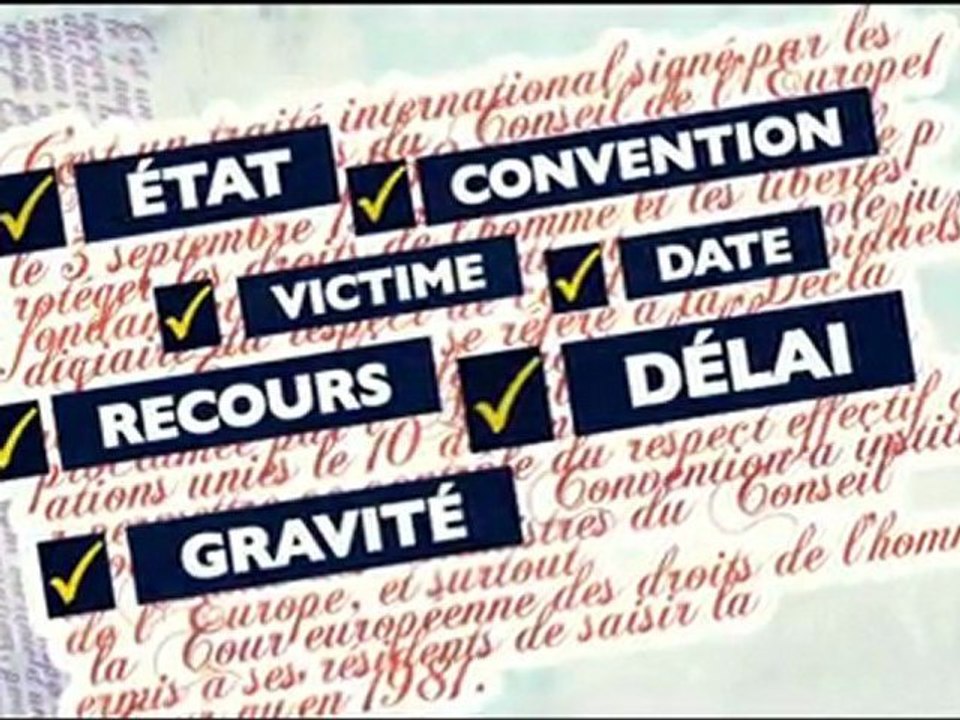 Clip sur les conditions de recevasbilité