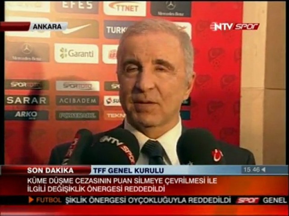 Ünal Aysal'ın TFF Genel Kurulu sonrası açıklamaları.