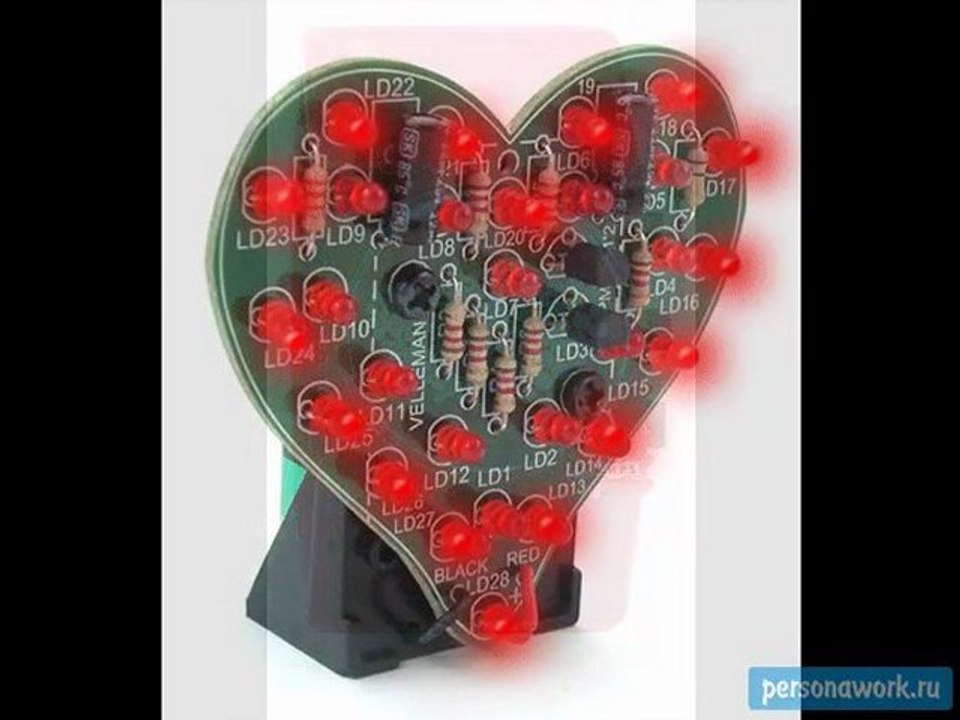 Оригинальные идеи валентинок в стиле техно