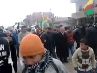 فري برس   مظاهرة سري كانيه راس العين25 1 2012