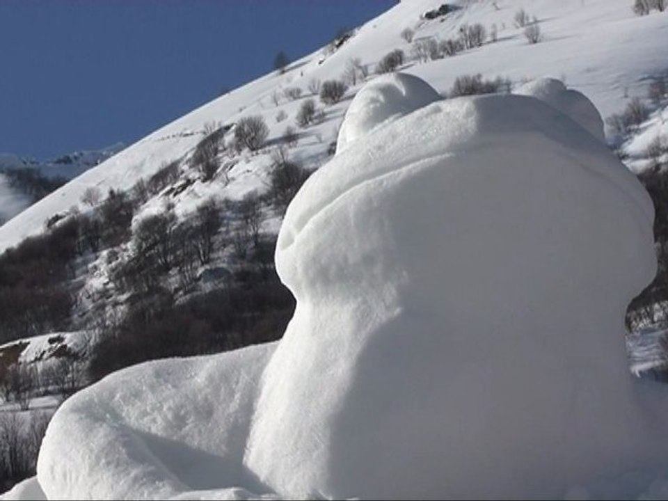 29ème concours de sculpture sur neige de Valloire