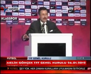 Melih Gökçek delegelere seslendi...