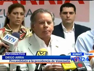 Diego Arria aseguró que no renunciará a su precandidatura a la presidencia de Venezuela – NTN24.COM