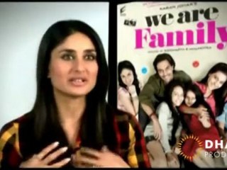 About Kajol and the Movie - We are Family - Making (Part I)
