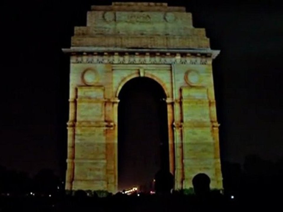3d mapping at India gate OFFICIAL VIDEO