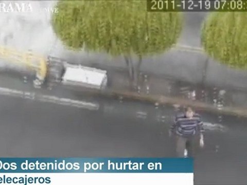 Cámara de seguridad graba a ladrones de cajeros automáticos en sector Indio Mara