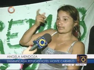 Damnificados del refugio Hotel Monte Carmelo protestan