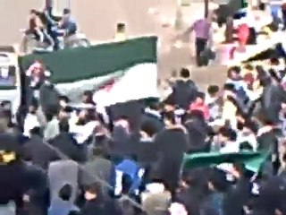 فري برس   درعا   خربة غزالة والكتيبة كلمة مؤثرة للشيخ امام وخطيب جامع الكتيبة 26 1 2012