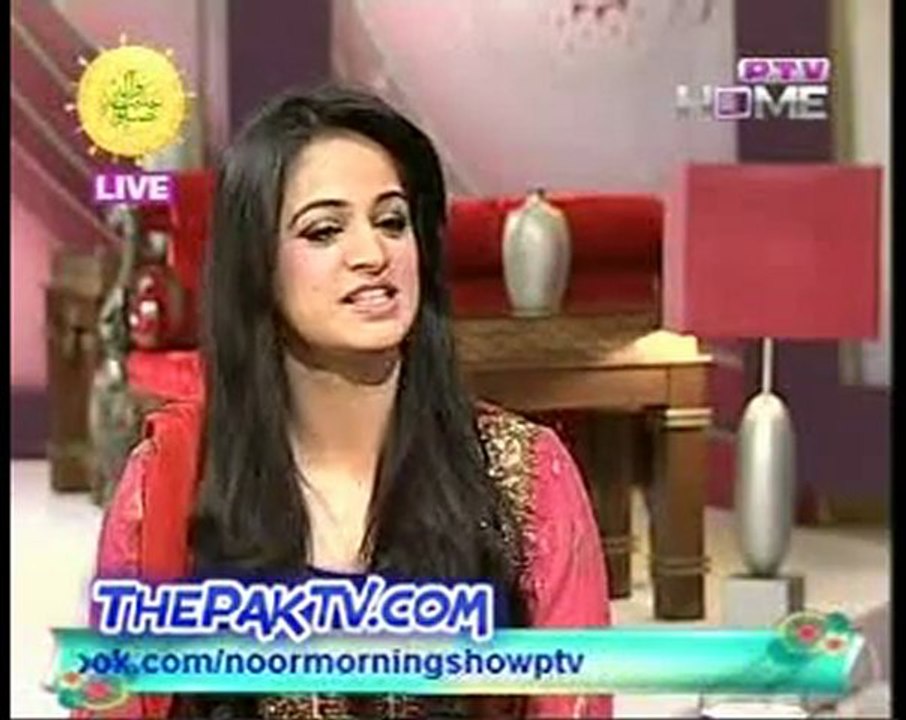 Noor Morning Show By PTV Home - 27th January 2012 -Prt 1