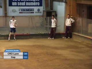 Tir de précision double, CRO Lyon contre Gap, J8 CS EH