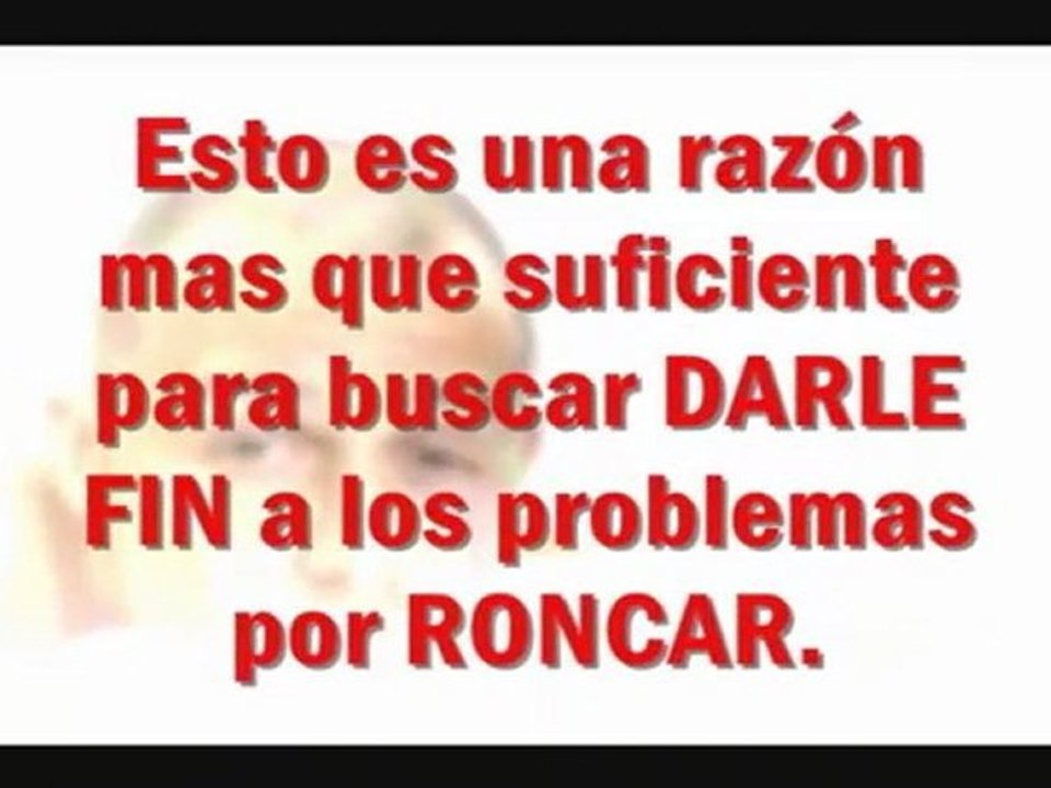Solucion Contra Los Ronquidos - Como dejar de roncar