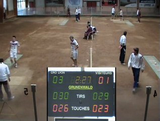 Tir rapide en double, CRO Lyon contre Gap J8 CS EH