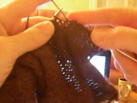 tricoter à la suisse, la maille envers